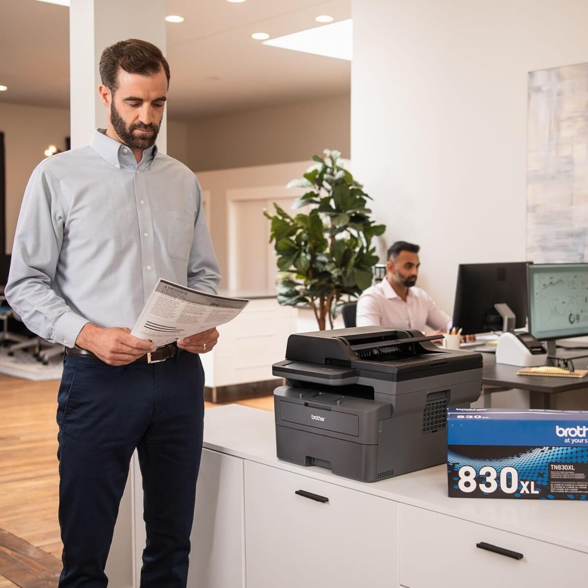 Brother MFC-L2820DW Wireless Compact Monochrome All-in-One Laser Printer with Copy, Scan and Fax, Duplex, Black & White | Includes Refresh Subscription Trial(1), Works with Alexa - Image 9