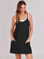 ANRABESS Women Athletic Dress Summer Tennis Workout Active Sports Mini Romper Dress Built in Shorts Travel Vacation Clothes - Image 3
