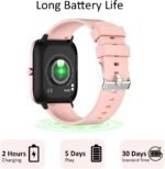 Smartwatch for Women - Call, Fitness Tracker, Heart Rate & Sleep Monitor, 1.69" Touch Screen, Waterproof - For Android & iPhone, Pink - Image 6