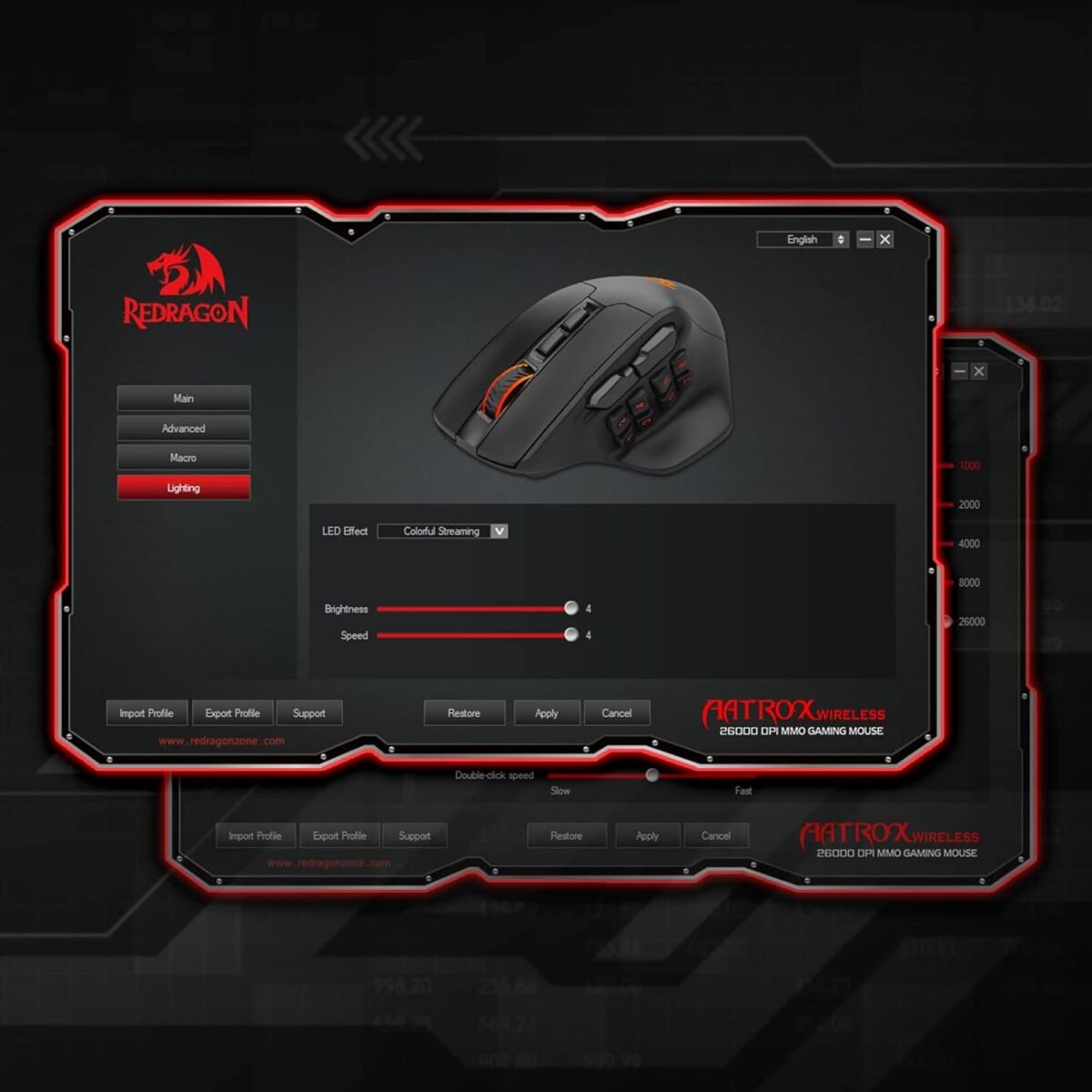 Redragon M811 PRO Wireless MMO Gaming Mouse, 15 Programmable Buttons RGB Gamer Mouse w/Ergonomic Natural Grip Build, 10 Side Macro Keys, Software Supports DIY Keybinds & Backlit - Image 7