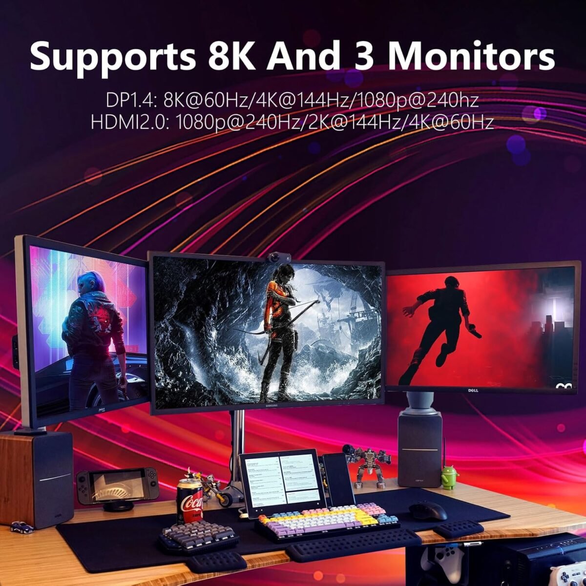 RTX 2060 Super 8GB Graphics Card 256Bit GDDR6 Video Card with Ray Tracing, Dual Fans, PCI Express x 16 3.0 HDMI Display Port DVI, Supports Up to 8K for Office Creative Work PC Gaming - Image 5