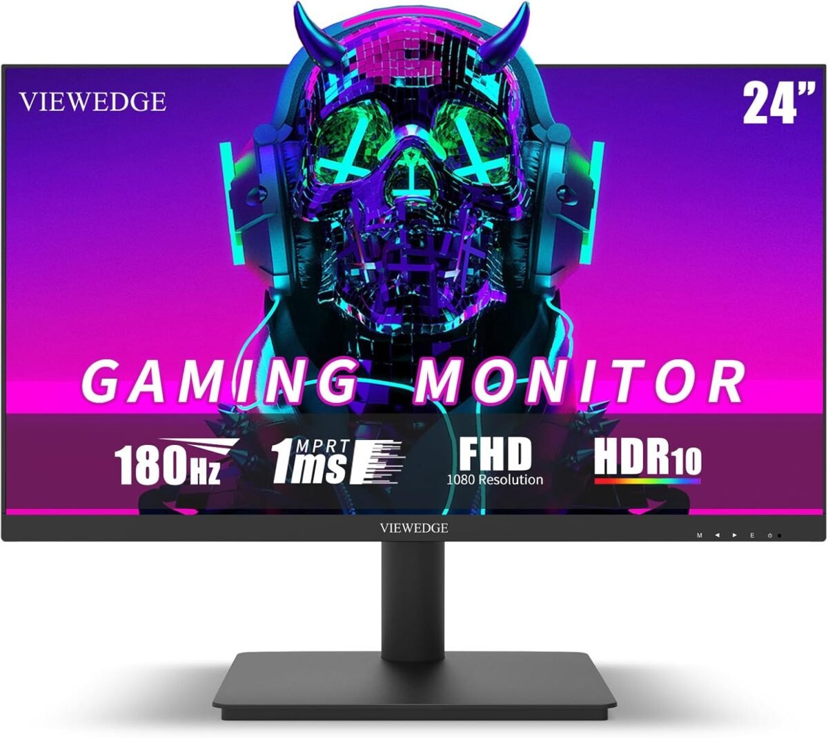 24 Inch Gaming Monitor with 180Hz, VA 1ms, FHD 1080p and HDR 10 PC Computer Monitor with 100% sRGB, Bluelight Filter, 2 HDMI & 1 DP Port, Support Freesync and Wall Mounted - Image 2