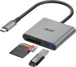 Acer SD Card Reader USB C, 3 in 1 Memory Card Reader with Dual Slots & USB 3.0, Micro SD Card Adapter for iPhone 16/15 Compatible with Camera, Android, MacBook Pro/Air, Laptop - Image 2