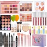 All in One Makeup Kit, Make Up Gift Set for Women, Makeup Kit for Women Full Kit, Includes Foundation Face Primer Eyeshadow Concealer Liquid Blush Lipgloss Eyeliner Mascara Cosmetic Brushes Set - Image 2