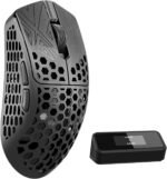Arbiter Akitsu 8K Carbon Fiber Composite Gaming Mouse - Ultra-Light 38g, Wireless, 26k DPI, USB-C Fast Charging, 60Hr Battery Life, 8k Polling Rate, PIXART 3395 Sensor, LCD Display - Image 2