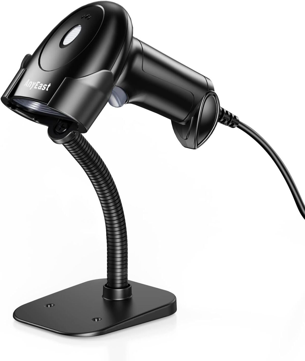 Barcode Scanner with Stand, USB Wired Inventory 2D 1D QR Code Scanner for Computer POS MAC with Automatic Screen Scanning, Handheld CMOS Image Bar Code Reader for Warehouse Library Supermarket - Image 2