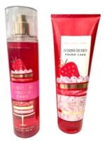 Bath & Body Works - Strawberry Pound Cake - 2 pc Bundle - Fine Fragrance Mist and Ultimate Hydration Body Cream (Packaging Design Varies) - Image 2