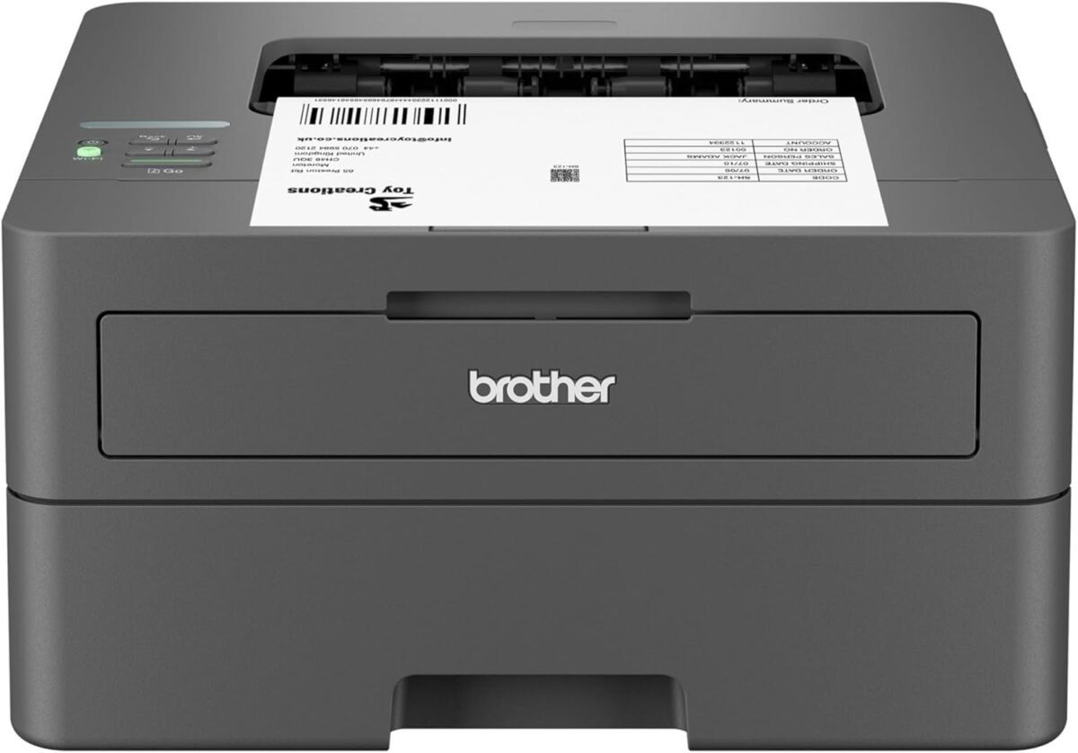 Brother HL-L2405W Wireless Compact Monochrome Laser Printer with Mobile Printing, Black & White Output | Includes Refresh Subscription Trial(1), Works with Alexa - Image 2