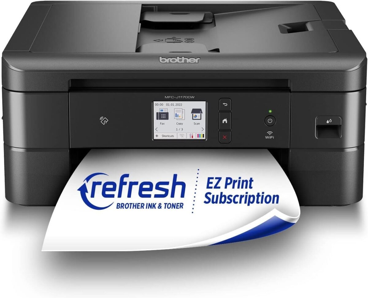Brother MFC-J1170DW Wireless Color Inkjet All-in-One Printer, NFC One-Touch Print, Duplex, Cloud Print & Scan, Mobile App Control, 2.7" Touchscreen, Works with Alexa - Image 2
