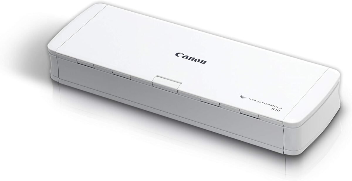 Canon imageFORMULA R10 - Portable Document Scanner, USB Powered, Duplex Scanning, Document Feeder, Easy Setup, Convenient, Perfect for Mobile Users - Image 2