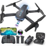 Drone with 1080P Camera for Beginners and Adults, Foldable Remote Control Quadcopter with Voice Control, Gestures Selfie, Altitude Hold, One Key Start, 3D Flips, 2 Batteries, Toy for Beginners - Image 2