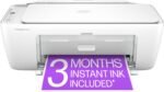 HP DeskJet 2827e Wireless All-in-One Color Inkjet Printer, Scanner, Copier, Best-for-Home, 3 Months of Instant Ink Included, Single-Band Wi-Fi connectivity (6W7F5A) - Image 2