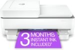 HP ENVY 6455e Wireless Color Inkjet Printer, Print, scan, copy, Easy setup, Mobile printing, Best-for-home, 3 month Instant Ink trial included, white - Image 2