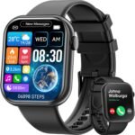Hwagol Smart Watch (Answer/Make Call) 1.85inch Fitness Tracker, DIY Dials/Pedometer/Calories/Multiple Sport Modes/Voice Assistant, Smart Watches for Men Women Android iOS Phones - Image 2