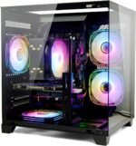 LXZ Gaming PC Desktop, I5-12400F, 2.5GHz, GeForce RTX 3050 6GB, 16GB DDR4 RAM, 1TB NVME SSD, for Gaming and Work, Black - Image 2