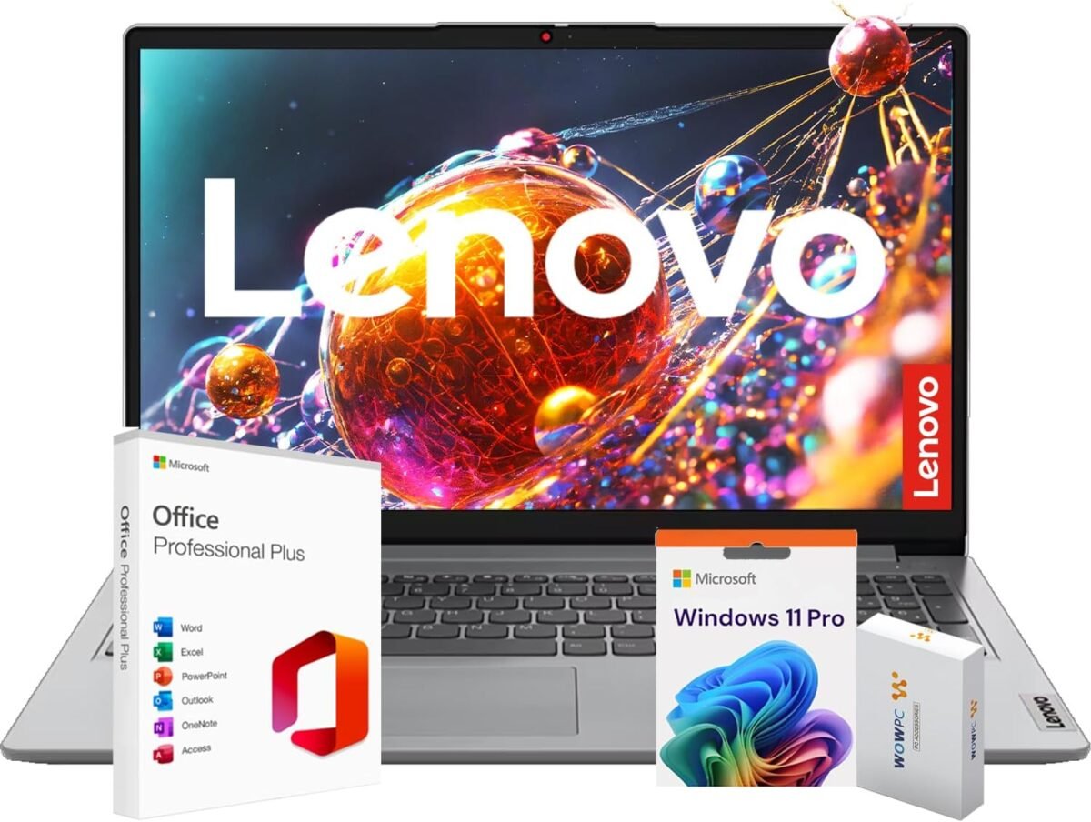 Lenovo Ideapad Business Laptop with Microsoft Office, Intel 6-core Processor(Up to 4.4 GHz), 15.6" FHD Display, 40GB RAM, 1TB SSD, SD Card Reader, Wi-Fi 6, Windows 11 Pro, Copilot AI-Ready, WOWPC USB - Image 2