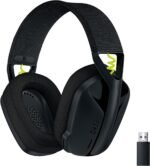 Logitech G435 LIGHTSPEED and Bluetooth Wireless Gaming Headset - Lightweight over-ear headphones, built-in mics, 18h battery, compatible with Dolby Atmos, PC, Mobile - Black - Image 2