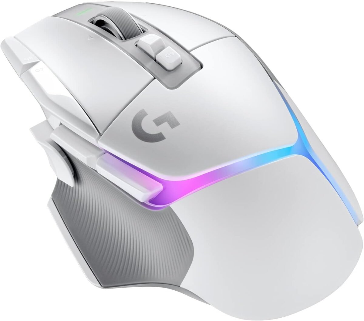 Logitech G502 X Plus Wireless Gaming Mouse - LIGHTSPEED Optical, LIGHTFORCE Switches, LIGHTSYNC RGB, HERO 25K Sensor for PC/Mac - White - Image 2