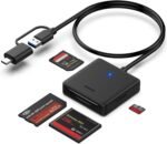 Memory Card Reader, BENFEI 4in1 USB 3.0 and USB-C to SD Micro SD MS CF Card Reader Adapter, 4 Cards Simultaneously Read and Write, Compatible with iPhone 15 Series, MacBook Pro/Air 2023, and More - Image 2
