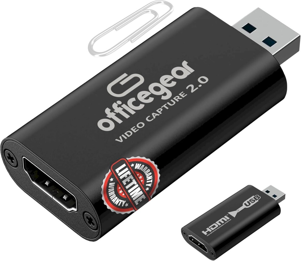OfficeGear OGHDCAP Budget-Friendly HDMI to USB 2.0 Video Capture Card for Streaming, Live Broadcasting, Video Conference,Teaching,Gaming–Cam Link Card 4K HDMI Input 1080p Output, Game Capture Adapter - Image 2