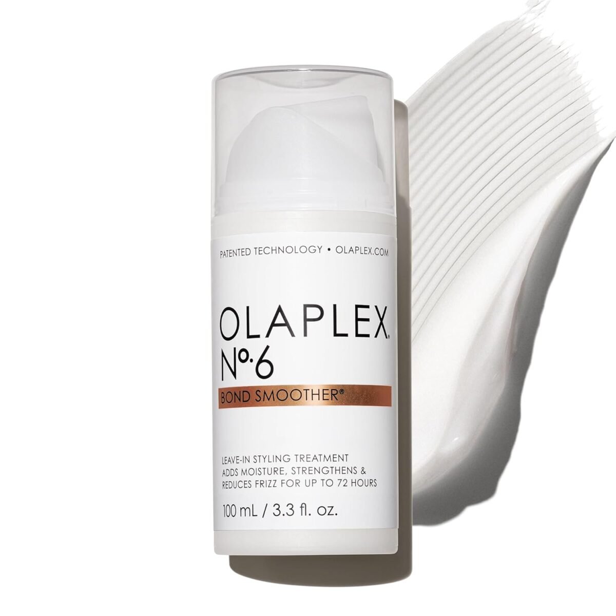 Olaplex No. 6 Bond Smoother, Leave-In Styling Hair Cream Treatment, Smooths, Conditions, & Strengthens, Frizz Control for Up to 72 Hours, For All Hair Types, 3.3 fl oz - Image 2