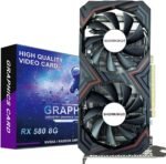 Radeon RX 580 8GB Graphics Card, 256Bit 2048SP GDDR5 AMD Video Card for Pc Gaming, DP HDMI DVI-Output, PCI Express 3.0 with Dual Fan for Office and Gaming - Image 2