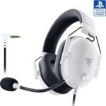 Razer BlackShark V2 X PlayStation Gaming Headset: 50mm Drivers - Cardioid Mic - Lightweight - Comfortable, Noise Isolating Earcups - for PS5, Xbox Series X, PC, Switch via 3.5 mm Audio Jack - White - Image 2