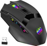 Wireless Gaming Mouse, 10 Buttons, 19K DPI Adjustable, Bluetooth 2.4GHz Dual Mode, Lightweight Design with RGB Breathing Light - Quiet Click for Gaming & Office, Multi-Platform Compatible - Image 2