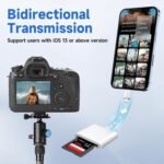 (Apple MFi Certified) Lightning to SD Card Camera Reader for iPhone,Trail Camera Viewer SD Memory Card Reader Adapter Compatible with iPhone 14/13/12/11/XS/XR/X/8/7/iPad,Plug and Play - Image 4