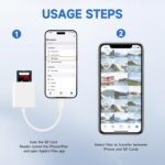 (Apple MFi Certified) Lightning to SD Card Camera Reader for iPhone,Trail Camera Viewer SD Memory Card Reader Adapter Compatible with iPhone 14/13/12/11/XS/XR/X/8/7/iPad,Plug and Play - Image 6