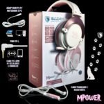 SADES MPOWER Stereo Gaming Headset for PS4, PC, Mobile, Noise Cancelling Over Ear Headphones with Retractable and Flexible Mic & Soft Memory Earmuffs for Laptop Nintendo Switch Games-Angel Edition - Image 8