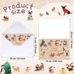 36 Pack Funny Dogs Christmas Cards Bulk Happy Holidays Greeting Cards Cute Dogs Xmas Blank Note Postcards with Envelopes, 12 Assorted Designs, 4 x 6 Inches - Image 3