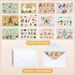 36 Pack Funny Dogs Christmas Cards Bulk Happy Holidays Greeting Cards Cute Dogs Xmas Blank Note Postcards with Envelopes, 12 Assorted Designs, 4 x 6 Inches - Image 4