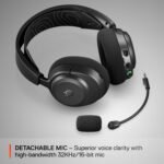 SteelSeries Arctis Nova 3P Wireless Multi-Platform Gaming Headset — Mobile App Control — 40 HR Battery — Neodymium Magnetic Drivers — 2.4GHz/Bluetooth — PS5, PS4, PC, Switch, Mobile — Black - Image 7