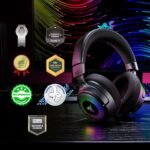 Razer Kraken V4 Wireless Gaming Headset: 2.4GHz, Bluetooth, USB - Super Wideband Mic - 40 mm Drivers - 9 Zone RGB Lighting - for PC, Mac, PS5, Nintendo Switch 2, Steam Deck, Smartphone - Black - Image 3