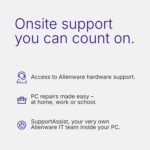 Alienware 16 Aurora Gaming Laptop AC16250-16" WQXGA 120Hz Display, Intel Core 7-240H Processor, 16GB DDR5 RAM, 1TB SSD, NVIDIA GeForce RTX 5050 8GB Graphics, Windows 11 Home, Onsite Service - Blue - Image 12