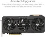 ASUS TUF Gaming NVIDIA GeForce RTX 3070 Ti OC Edition Graphics Card (PCIe 4.0, 8GB GDDR6X, HDMI 2.1, DisplayPort 1.4a, Dual Ball Fan Bearings, Military-Grade Certification, GPU Tweak II) - Image 3
