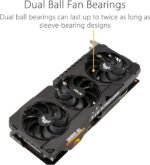 ASUS TUF Gaming NVIDIA GeForce RTX 3070 Ti OC Edition Graphics Card (PCIe 4.0, 8GB GDDR6X, HDMI 2.1, DisplayPort 1.4a, Dual Ball Fan Bearings, Military-Grade Certification, GPU Tweak II) - Image 4