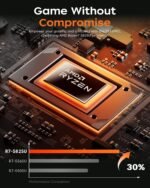 2025 AMD Gaming Laptop, 16 inch Laptop Computer with AMD Ryzen 7 5825 Series(8C/16T, Up to 4.5GHz), 16GB RAM 512GB NVMe SSD Laptop, Radeon RX Vega 8 Graphics, WiFi-6, Backlit KB, HDMI - Image 4