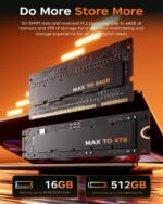 2025 AMD Gaming Laptop, 16 inch Laptop Computer with AMD Ryzen 7 5825 Series(8C/16T, Up to 4.5GHz), 16GB RAM 512GB NVMe SSD Laptop, Radeon RX Vega 8 Graphics, WiFi-6, Backlit KB, HDMI - Image 5