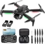 4K Camera Drone for Kids 8-12 & Adults - Beginner-Friendly Mini Drone with Emergency Stop, Headless Mode,360° Flips, Carrying Case & 2 Batteries, RC Quadcopter Toys for Boys Girls Age 6-14-Charcoal black - Image 2